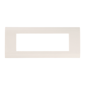 Plastic faceplate, 45x135, white